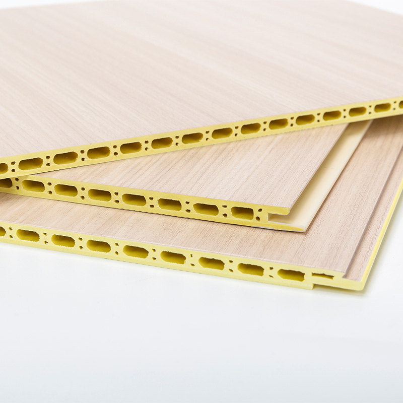 YXWPC609 9mm Kalınlık 60cm Genişlik Kalınlık Hızlı Kurulum WPC Duvar Paneli Entegre Duvar Paneli Bambu Ahşap Fiber Duvar