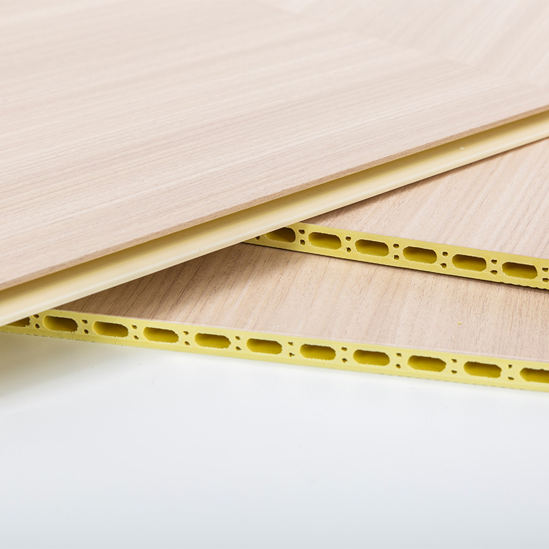 YXWPC609 9mm Kalınlık 60cm Genişlik Kalınlık Hızlı Kurulum WPC Duvar Paneli Entegre Duvar Paneli Bambu Ahşap Fiber Duvar